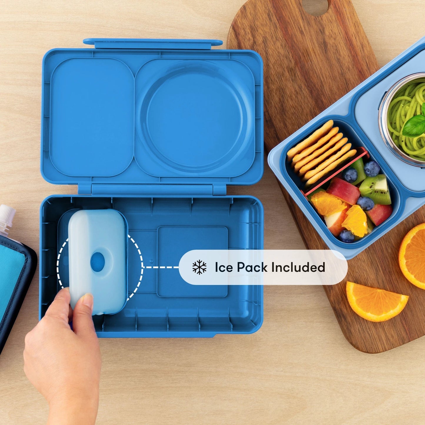 Omiebox - UP Isı Yalıtımlı 2. Nesil Kozmik Mavi Bento Yemek Kutusu