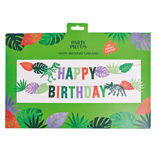 Party Pieces - Kaşif Dino Parti Happy Birthday Asma Süsü