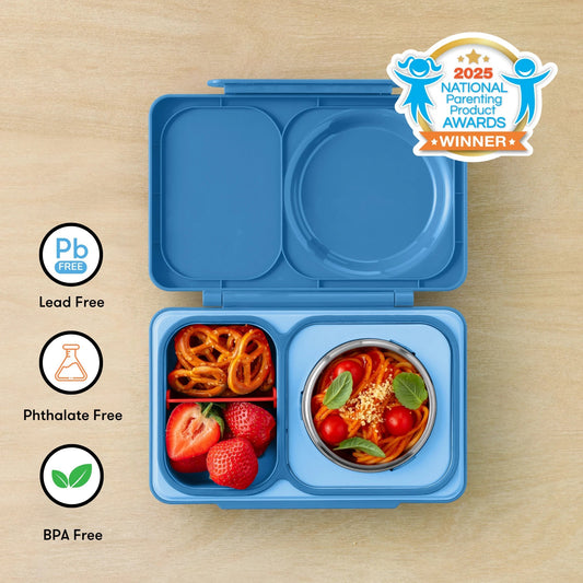 Omiebox - UP Isı Yalıtımlı 2. Nesil Kozmik Mavi Bento Yemek Kutusu